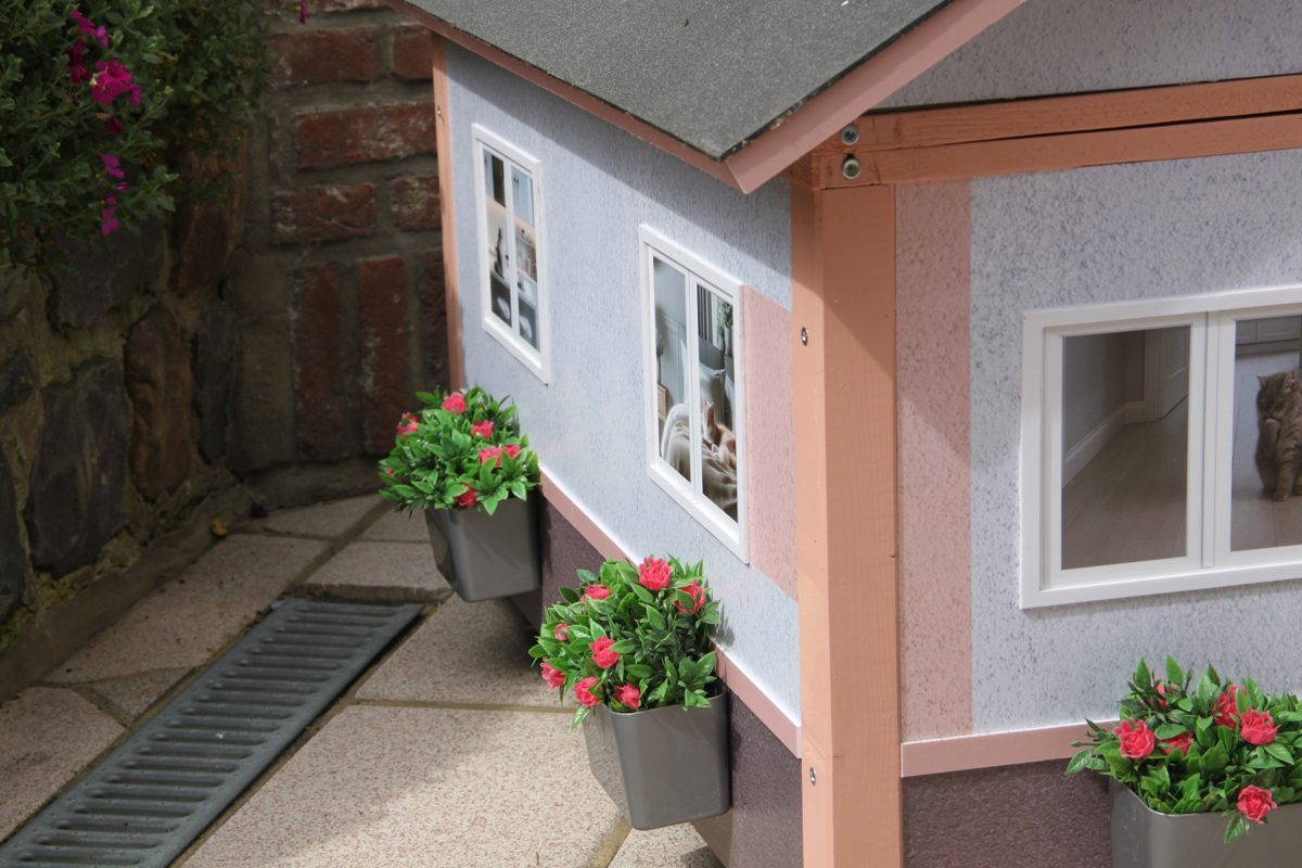 Fenêtres et jardinières de la maison AnimHouse